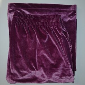 PINK Victoria's Secret Kids Velvet Joggers in Deep Purple